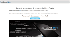 Desktop Screenshot of notebookinfo.com.br